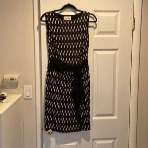 Joseph Ribkoff Black and Tan dress